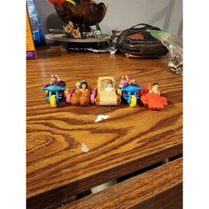 Vintage 1993 McDonalds Happy Meal The Flintstones Toy Cars‎ Complete Set Of 5
